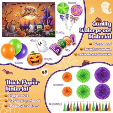Halloween Car Decorations Kit for Trunk or Treat