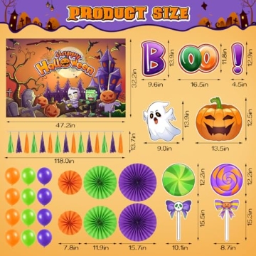 Halloween Car Decorations Kit for Trunk or Treat