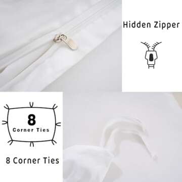 Overket Organic Cotton Duvet Cover Queen Size For Comfortable Sleep