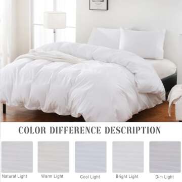 Overket Organic Cotton Duvet Cover Queen Size For Comfortable Sleep