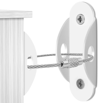 4our Kiddies 10 Pack Furniture Anchors for Baby Proofing, Anti Tip Furniture Wall Anchors, Secure 40...