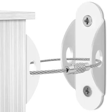 4our Kiddies 10 Pack Furniture Anchors for Baby Proofing - Safe and Secure Anti Tip Straps