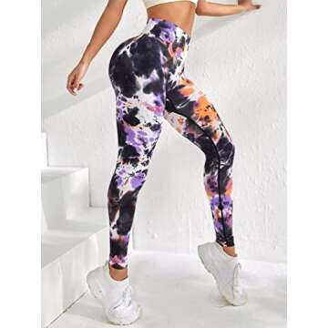 Stylish WDIRARA Women's Tie Dye High Waist Leggings