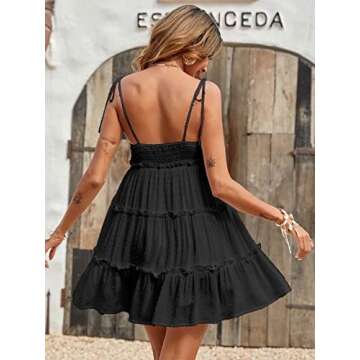 Narecte Summer Cami Dresses,Beach Dresses for Women,Boho Dress for Women,Wedding Guest Dresses for W...