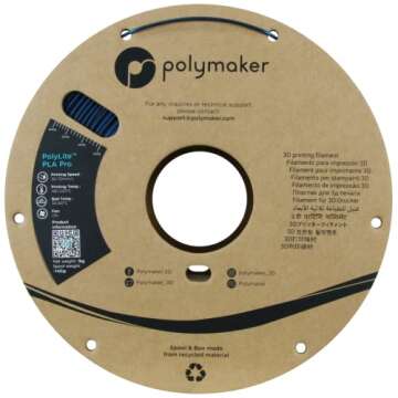 Polymaker PLA PRO Filament 1.75mm Metallic Blue, Powerful PLA Filament 1.75mm 3D Printer Filament 1k...