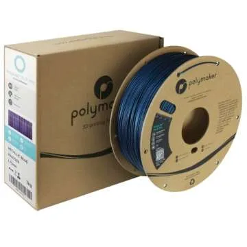 Polymaker PLA PRO Filament 1.75mm Metallic Blue, Powerful PLA Filament 1.75mm 3D Printer Filament 1kg - PolyLite 1.75 PLA Filament PRO Tough & High Rigidity 3D Printing PLA Filament Metallic Blue