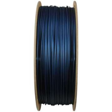 Polymaker PLA PRO Filament 1.75mm Metallic Blue, Powerful PLA Filament 1.75mm 3D Printer Filament 1kg - PolyLite 1.75 PLA Filament PRO Tough & High Rigidity 3D Printing PLA Filament Metallic Blue