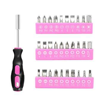 Excited Work Pink Tool Kit: Stylish DIY Women's Tool Set