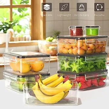 JSCARES Airtight Food Storage Set - 16 Pcs BPA-Free Containers