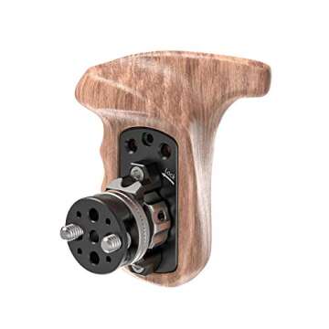 SMALLRIG Right Side Wooden Grip with Rosette Bolt-On Mount - 2083