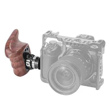 SMALLRIG Right Side Wooden Grip with Rosette Bolt-On Mount - 2083