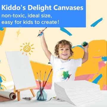 YOURSORTER Canvas Boards for Painting Classic 11x14 Inch, 4 Pack Painting Canvases for Art Beginners, 100% Cotton Paint Canvas Panels Blank, Gesso Primed Acid-Free for Acrylic, Oil & Other Paints