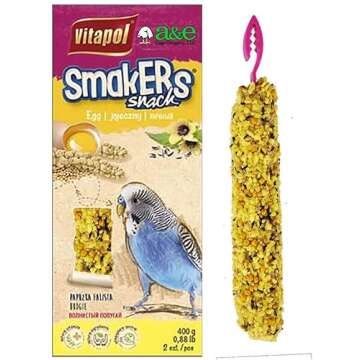 A&E Cage Co. SmaKers Treat Sticks for Parakeets Egg Flavor