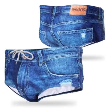 Jeados Dong Sarong Men's Denim Print Swim Brief