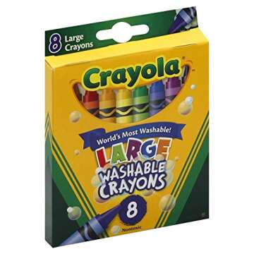 Crayola Washable Crayons - 2 Packs of 8 Colors for Kids