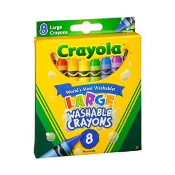 Crayola Washable Crayons - 2 Packs of 8 Colors for Kids