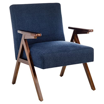 Chic SAFAVIEH Emyr Navy Accent Arm Chair for Homes