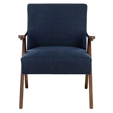 Chic SAFAVIEH Emyr Navy Accent Arm Chair for Homes