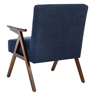 Chic SAFAVIEH Emyr Navy Accent Arm Chair for Homes
