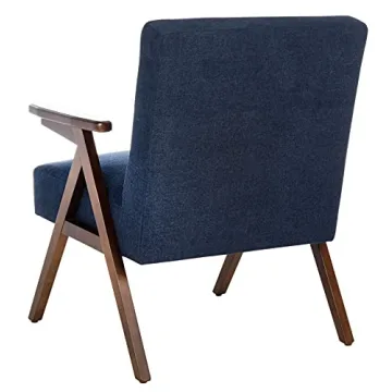 Chic SAFAVIEH Emyr Navy Accent Arm Chair for Homes