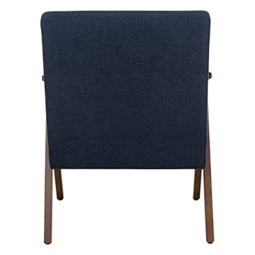 Chic SAFAVIEH Emyr Navy Accent Arm Chair for Homes
