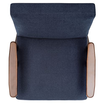 Chic SAFAVIEH Emyr Navy Accent Arm Chair for Homes