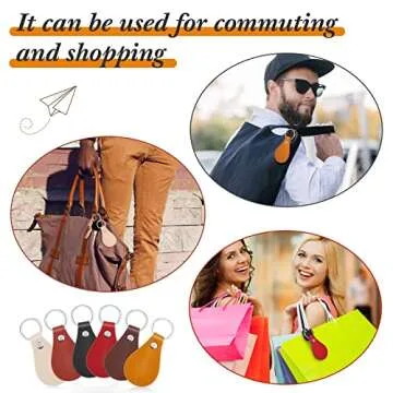 30 Pcs PU Leather Key Fob Kit for DIY Crafting