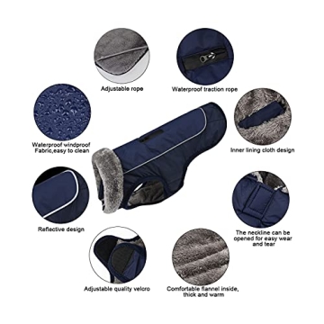 Warm Dog Winter Coat - Cozy, Reflective, Waterproof