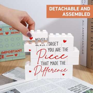 Inspirational Thank You Plaque Gifts for Teachers and Coworkers