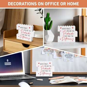 Inspirational Thank You Plaque Gifts for Teachers and Coworkers