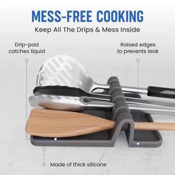 Heat Resistant Silicone Spoon Rests - 2 Pack