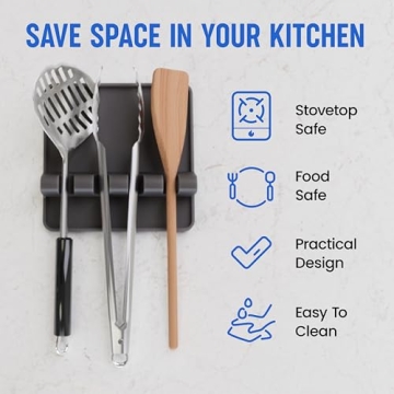 Heat Resistant Silicone Spoon Rests - 2 Pack