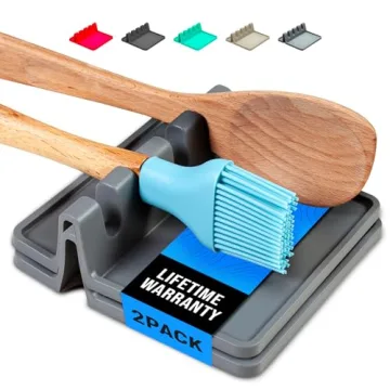 Heat Resistant Silicone Spoon Rests - 2 Pack