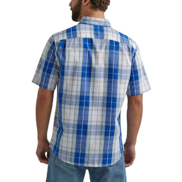 Wrangler Authentics Men’s Short Sleeve Plaid Shirt