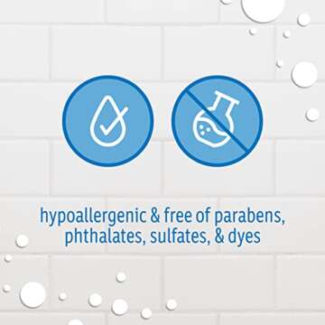 Aveeno Baby Daily Moisture Gentle Bath Wash & Shampoo with Natural Oat Extract, Hypoallergenic, Tear-Free & Paraben-Free Formula For Sensitive Hair & Skin, Lightly Scented, 33 fl. oz