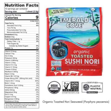 Premium Organic Toasted Nori Sheets for Healthy Sushi