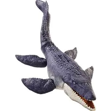 Jurassic World: Dominion Mosasaurus Dinosaur Action Figure 29 inches Long, Movable Joints, Physical & Digital Play, Toy Ages 4 Years & Older