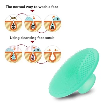 Silicone Face Scrubbers for Gentle Exfoliation Blackhead Removal