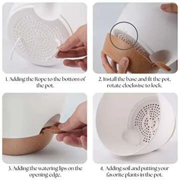 TYMENSH Self-Watering Plant Pots Set - 3 Sizes Available