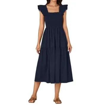 Stylish Rooscier Square Neck Sundress for Summer Fashion