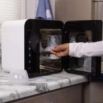 BabyBuddha 3 in 1 Cleaner & Dryer for Baby Bottles & Accessories, Cleans Milk Residue & Mess, Steam & Water Free, Fast Clean & Dry, Baby Bottles & Breast Pump Cleaner