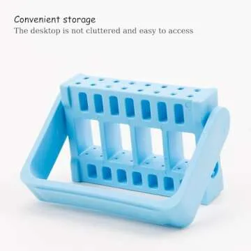 KOOBOOK 16 Holes Acrylic Nail Drill Bit Holder Organizer