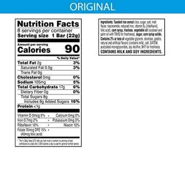 Rice Krispies Treats Marshmallow Snack Bars, Kids Snacks, Single Serve, Original, 6.2oz Box (8 Bars) (Pack of 3)