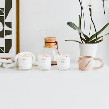 Calyan Wax Scented Candle Vetiver & Tonka, Candle for The Home Scented with Black Pepper & Cardamon, Soy Aromatherapy Candle in Glass Jar with 37 Hour Burn Time, Non Toxic Scented Candles Gifts