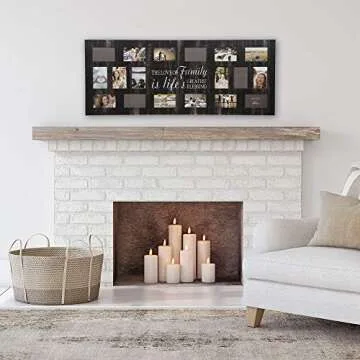 Gallery Solutions Rustic Collage Frame for Wall Display