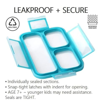 Mini Bento-Box Lunch & Snack Boxes Set | BPA-Free & Leakproof
