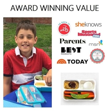 Mini Bento-Box Lunch & Snack Boxes Set | BPA-Free & Leakproof