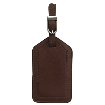 Stylish Personalized Leather Luggage Tags - Custom Monogrammed