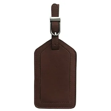 Stylish Personalized Leather Luggage Tags - Custom Monogrammed