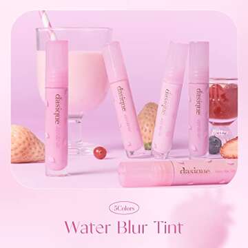 dasique Water Blur Tint #08 Chilling | Berry Smoothie Collection I Vegan, Cruelty-free I Non-sticky, Non-greasy, Watery Formula Transforming Into a Silky Finish